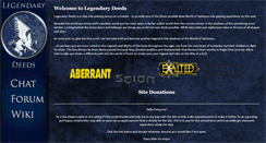 Desktop Screenshot of legendarydeeds.com